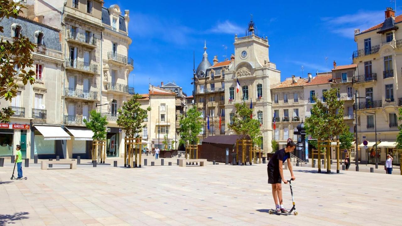 "Belle Etape"-Meuble De Tourisme 3 Etoiles -Residence "Les Logis De Beziers"-Garage Optionnel-Coeur De Ville-Plages A 16Km ! エクステリア 写真